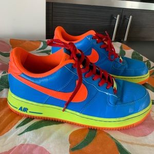 Neon Nike Air Force 1s